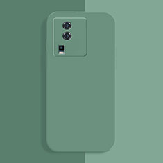 Funda Silicona Ultrafina Goma 360 Grados Carcasa YK1 para Vivo iQOO Neo7 SE Verde