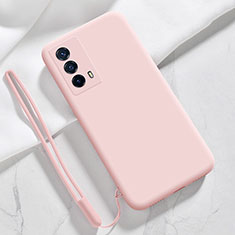 Funda Silicona Ultrafina Goma 360 Grados Carcasa YK1 para Vivo iQOO Z5 5G Rosa