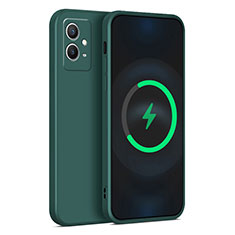 Funda Silicona Ultrafina Goma 360 Grados Carcasa YK1 para Vivo T1 5G India Verde Noche