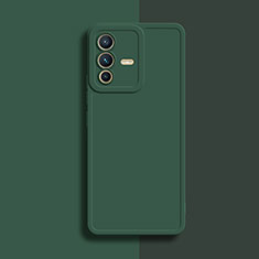 Funda Silicona Ultrafina Goma 360 Grados Carcasa YK1 para Vivo V23 5G Verde Noche