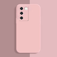 Funda Silicona Ultrafina Goma 360 Grados Carcasa YK1 para Vivo V27 5G Rosa