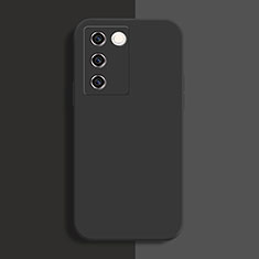 Funda Silicona Ultrafina Goma 360 Grados Carcasa YK1 para Vivo V27 Pro 5G Negro