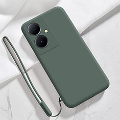 Funda Silicona Ultrafina Goma 360 Grados Carcasa YK1 para Vivo V29 Lite 5G Verde Noche