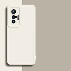 Funda Silicona Ultrafina Goma 360 Grados Carcasa YK1 para Vivo X70t Blanco