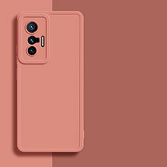 Funda Silicona Ultrafina Goma 360 Grados Carcasa YK1 para Vivo X70t Rosa