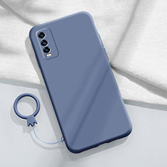 Funda Silicona Ultrafina Goma 360 Grados Carcasa YK1 para Vivo Y12A Gris Lavanda