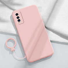 Funda Silicona Ultrafina Goma 360 Grados Carcasa YK1 para Vivo Y12A Rosa