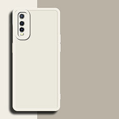 Funda Silicona Ultrafina Goma 360 Grados Carcasa YK1 para Vivo Y70S 5G Blanco