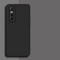 Funda Silicona Ultrafina Goma 360 Grados Carcasa YK1 para Vivo Y73s 5G Negro