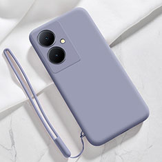 Funda Silicona Ultrafina Goma 360 Grados Carcasa YK1 para Vivo Y78 Plus 5G Gris Lavanda