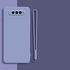 Funda Silicona Ultrafina Goma 360 Grados Carcasa YK1 para Xiaomi Black Shark 4 5G Gris Lavanda