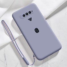 Funda Silicona Ultrafina Goma 360 Grados Carcasa YK1 para Xiaomi Black Shark 4S 5G Gris Lavanda