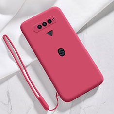 Funda Silicona Ultrafina Goma 360 Grados Carcasa YK1 para Xiaomi Black Shark 4S 5G Rojo