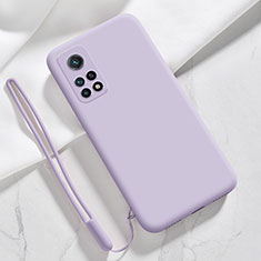 Funda Silicona Ultrafina Goma 360 Grados Carcasa YK1 para Xiaomi Mi 10T Pro 5G Purpura Claro