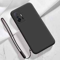 Funda Silicona Ultrafina Goma 360 Grados Carcasa YK1 para Xiaomi Mi 11T 5G Negro