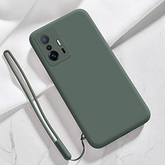 Funda Silicona Ultrafina Goma 360 Grados Carcasa YK1 para Xiaomi Mi 11T 5G Verde Noche