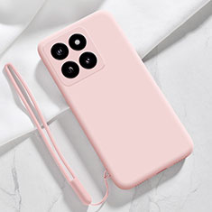 Funda Silicona Ultrafina Goma 360 Grados Carcasa YK1 para Xiaomi Mi 14 5G Rosa