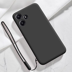 Funda Silicona Ultrafina Goma 360 Grados Carcasa YK1 para Xiaomi Poco M6 Pro 5G Negro