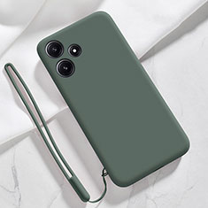 Funda Silicona Ultrafina Goma 360 Grados Carcasa YK1 para Xiaomi Poco M6 Pro 5G Verde Noche