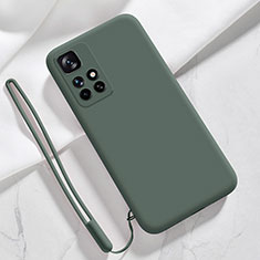 Funda Silicona Ultrafina Goma 360 Grados Carcasa YK1 para Xiaomi Redmi 10 (2022) Verde Noche