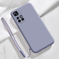 Funda Silicona Ultrafina Goma 360 Grados Carcasa YK1 para Xiaomi Redmi 10 4G Gris Lavanda