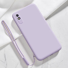 Funda Silicona Ultrafina Goma 360 Grados Carcasa YK1 para Xiaomi Redmi 9AT Purpura Claro