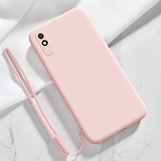 Funda Silicona Ultrafina Goma 360 Grados Carcasa YK1 para Xiaomi Redmi 9AT Rosa