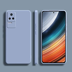 Funda Silicona Ultrafina Goma 360 Grados Carcasa YK1 para Xiaomi Redmi K40S 5G Gris Lavanda