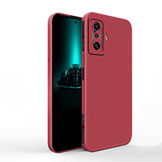 Funda Silicona Ultrafina Goma 360 Grados Carcasa YK1 para Xiaomi Redmi K50 Gaming AMG F1 5G Rojo