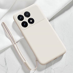 Funda Silicona Ultrafina Goma 360 Grados Carcasa YK1 para Xiaomi Redmi K70 5G Blanco