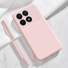 Funda Silicona Ultrafina Goma 360 Grados Carcasa YK1 para Xiaomi Redmi K70 5G Rosa