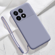 Funda Silicona Ultrafina Goma 360 Grados Carcasa YK1 para Xiaomi Redmi K70E 5G Gris Lavanda