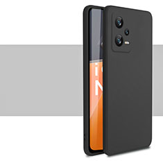 Funda Silicona Ultrafina Goma 360 Grados Carcasa YK1 para Xiaomi Redmi Note 12 Explorer Negro