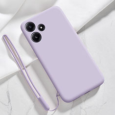 Funda Silicona Ultrafina Goma 360 Grados Carcasa YK1 para Xiaomi Redmi Note 12R 5G Purpura Claro