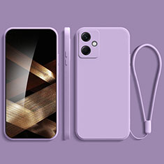 Funda Silicona Ultrafina Goma 360 Grados Carcasa YK1 para Xiaomi Redmi Note 12R Pro 5G Purpura Claro