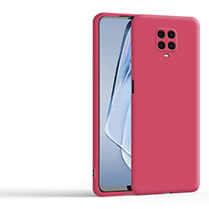 Funda Silicona Ultrafina Goma 360 Grados Carcasa YK1 para Xiaomi Redmi Note 9 Pro Rojo