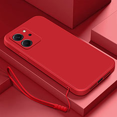 Funda Silicona Ultrafina Goma 360 Grados Carcasa YK2 para Huawei Honor 80 SE 5G Rojo