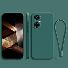 Funda Silicona Ultrafina Goma 360 Grados Carcasa YK2 para Huawei Nova 11i Verde Noche