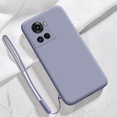 Funda Silicona Ultrafina Goma 360 Grados Carcasa YK2 para OnePlus 10R 5G Gris Lavanda