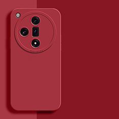 Funda Silicona Ultrafina Goma 360 Grados Carcasa YK2 para Oppo Find X7 5G Rojo