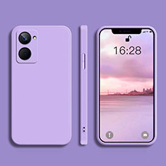 Funda Silicona Ultrafina Goma 360 Grados Carcasa YK2 para Realme 10 4G Purpura Claro