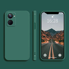 Funda Silicona Ultrafina Goma 360 Grados Carcasa YK2 para Realme 10 Pro 5G Verde Noche