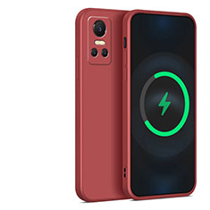 Funda Silicona Ultrafina Goma 360 Grados Carcasa YK2 para Realme GT Neo3 5G Rojo