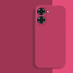 Funda Silicona Ultrafina Goma 360 Grados Carcasa YK2 para Realme V30 5G Rosa Roja