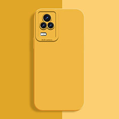 Funda Silicona Ultrafina Goma 360 Grados Carcasa YK2 para Vivo iQOO 7 5G Amarillo