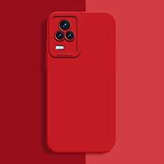 Funda Silicona Ultrafina Goma 360 Grados Carcasa YK2 para Vivo iQOO 7 5G Rojo