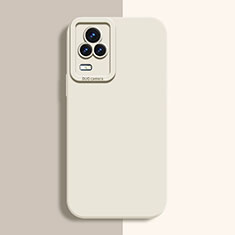 Funda Silicona Ultrafina Goma 360 Grados Carcasa YK2 para Vivo V21e 4G Blanco