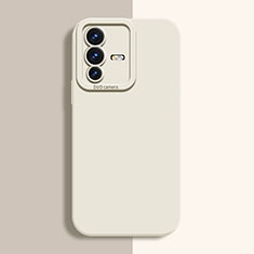 Funda Silicona Ultrafina Goma 360 Grados Carcasa YK2 para Vivo V23 5G Blanco