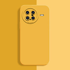 Funda Silicona Ultrafina Goma 360 Grados Carcasa YK2 para Vivo X Note Amarillo