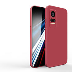 Funda Silicona Ultrafina Goma 360 Grados Carcasa YK2 para Xiaomi Civi 5G Rojo